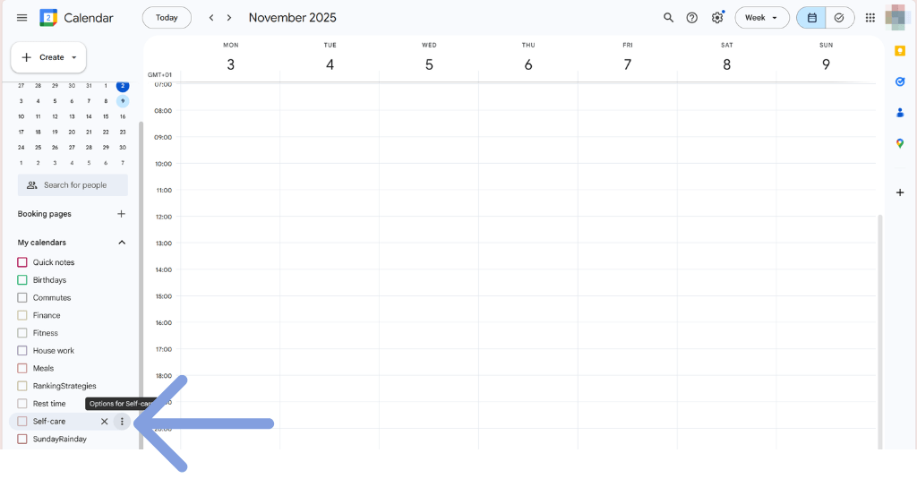 step 4 - calendar color