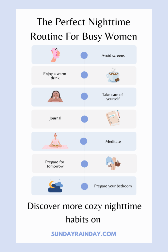 cozy nighttime routine