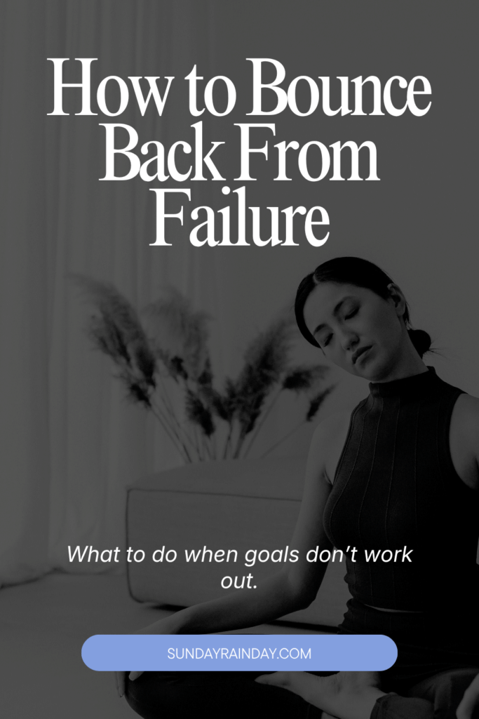 how to bounce back from failure