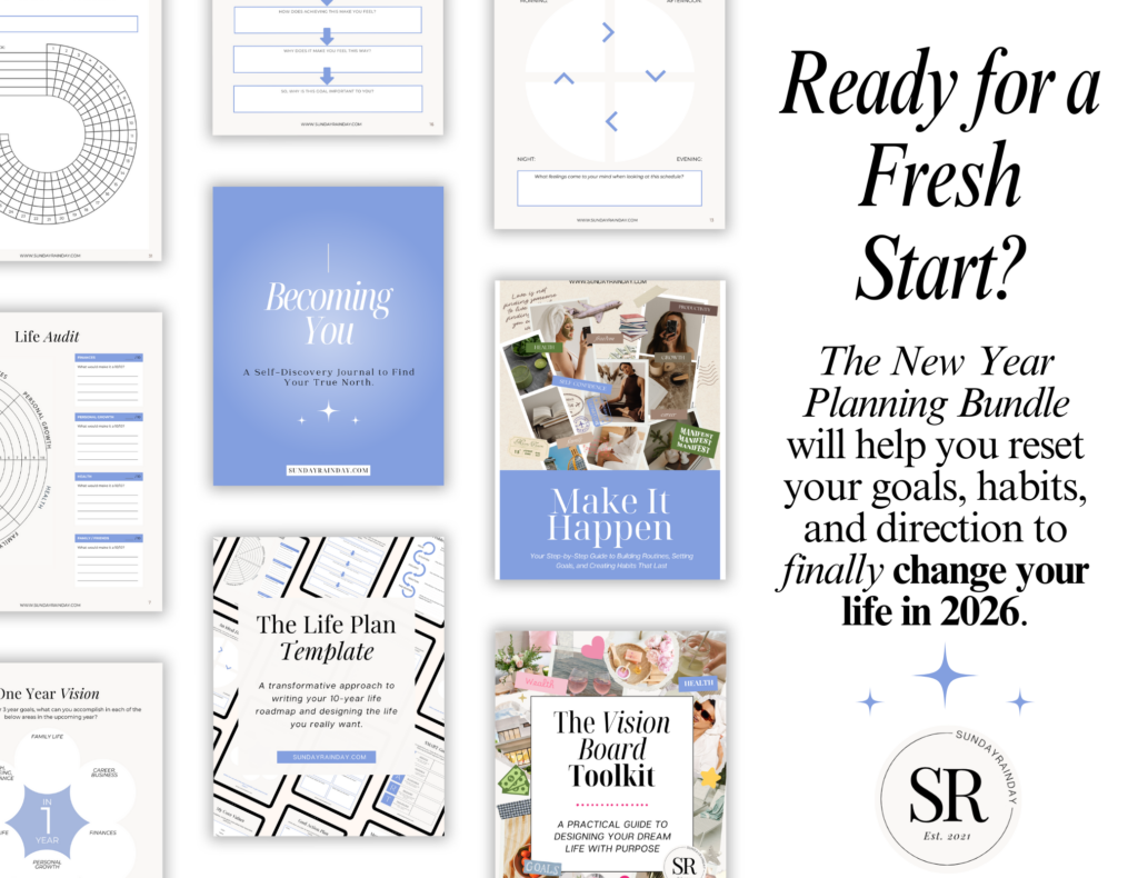 new year planning bundle promotion