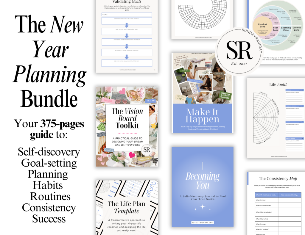 new year planning bundle promotion