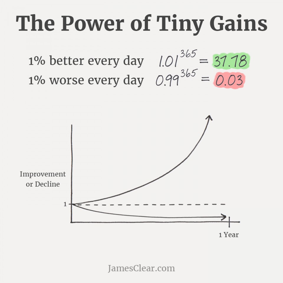 tiny gains - james clear