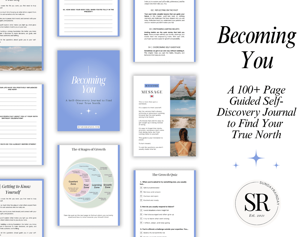 becoming you self-discovery journal
