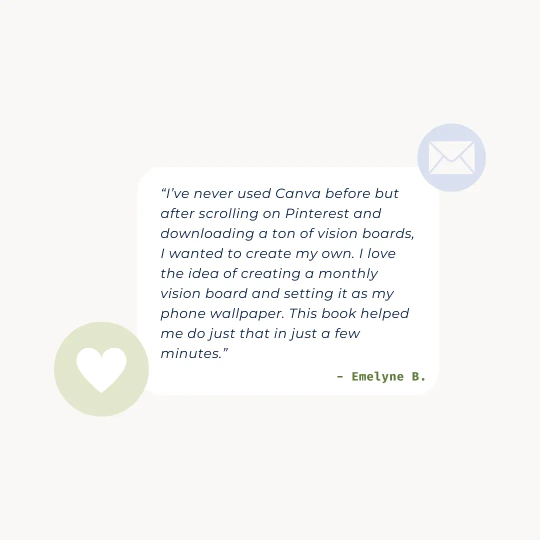 Vision board template - Testimonial 2