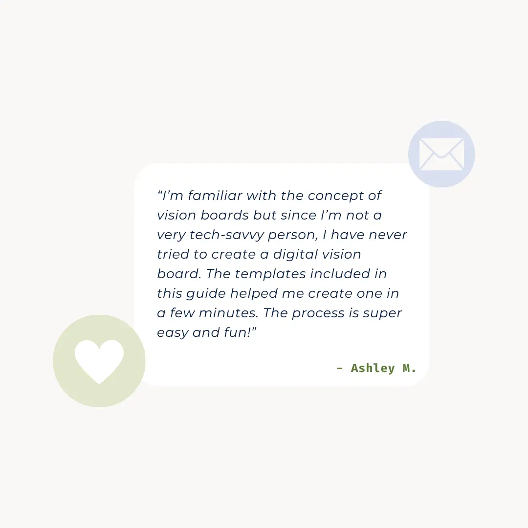 Vision board template - Testimonial 4