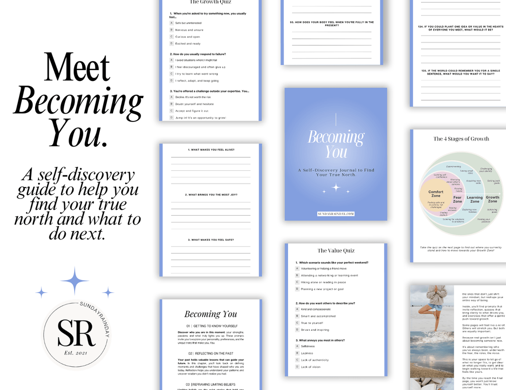meet becoming you self-discovery journal
