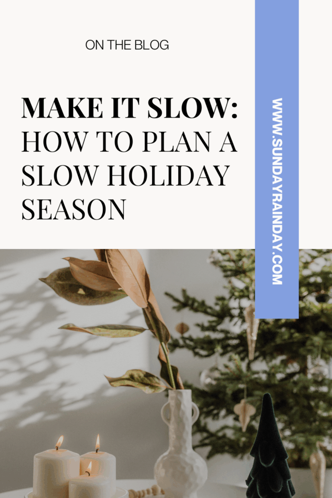 Slow holiday season