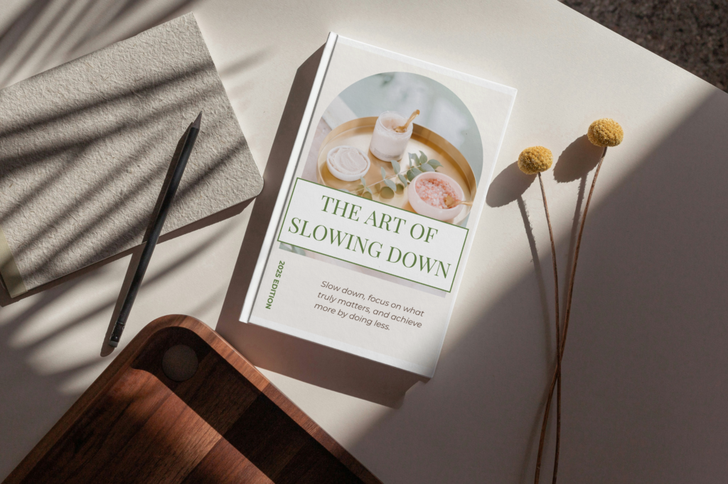 the art of slowing down mock up