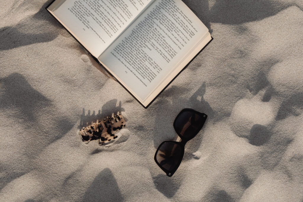 120 solo date ideas - reading at the beach