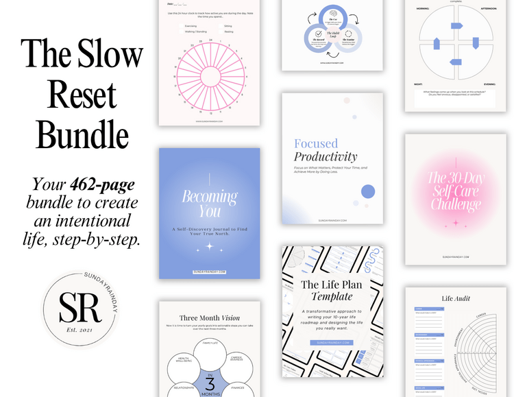 The Slow Reset Bundle Mock up