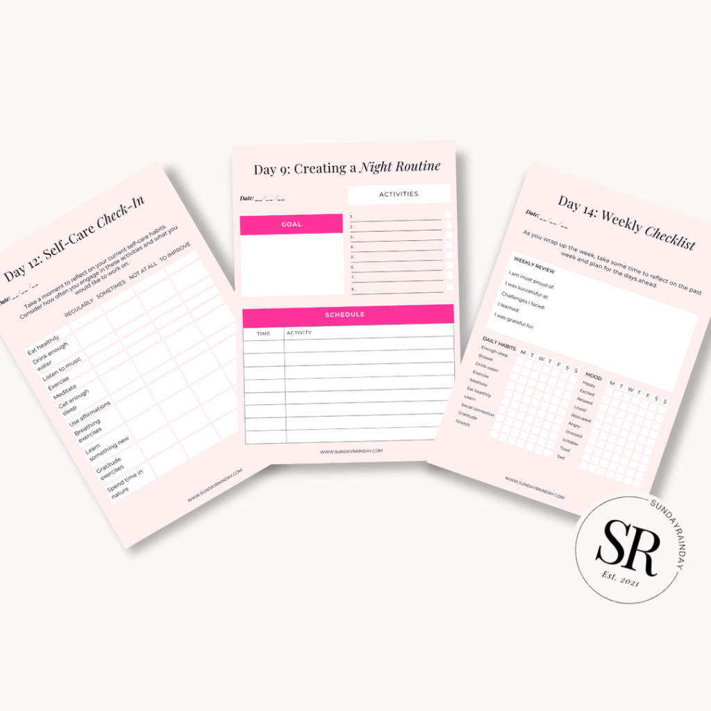 30 Day self-care challenge sneak peeks (1)