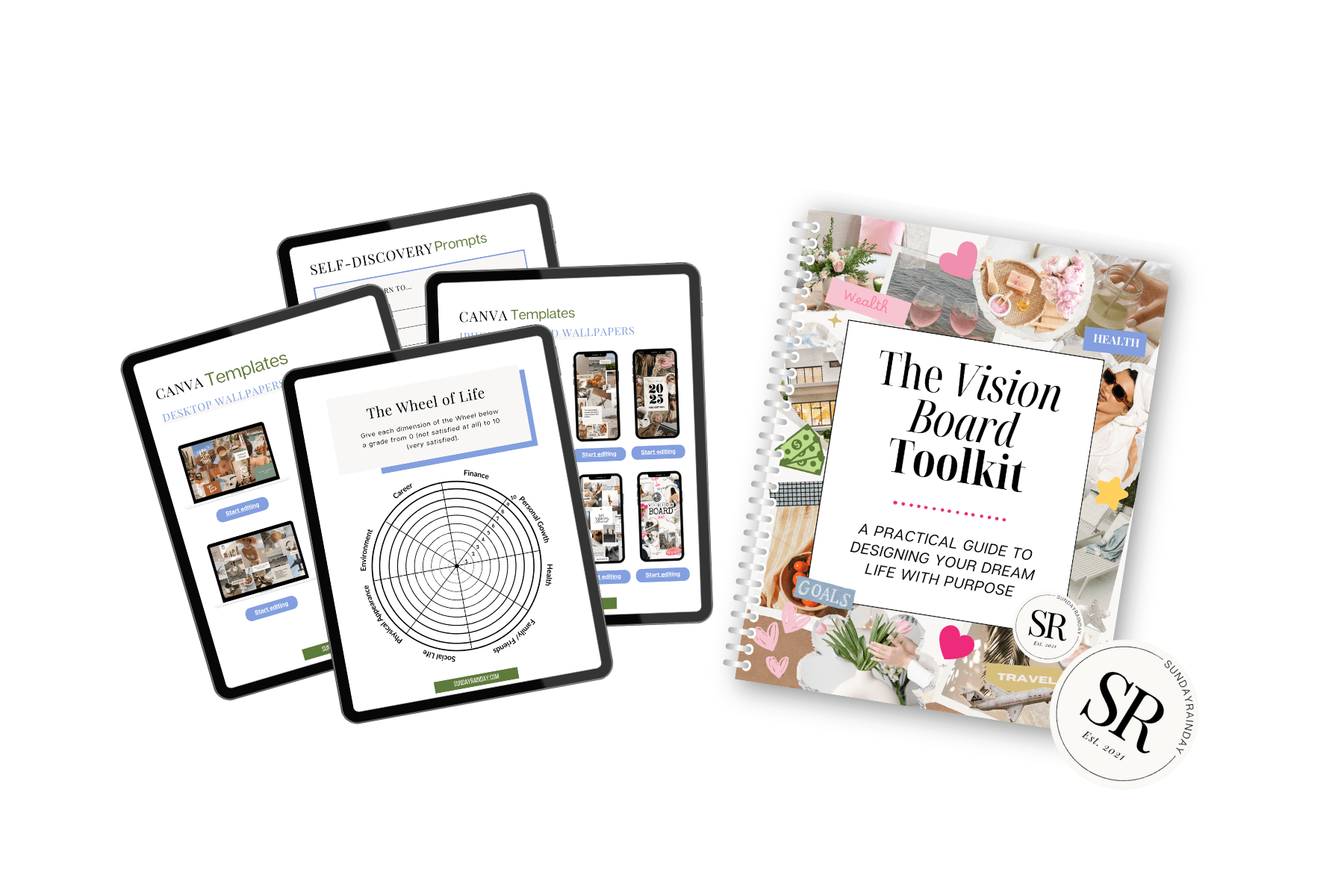 Mockup Templates - Vision Board Toolkit