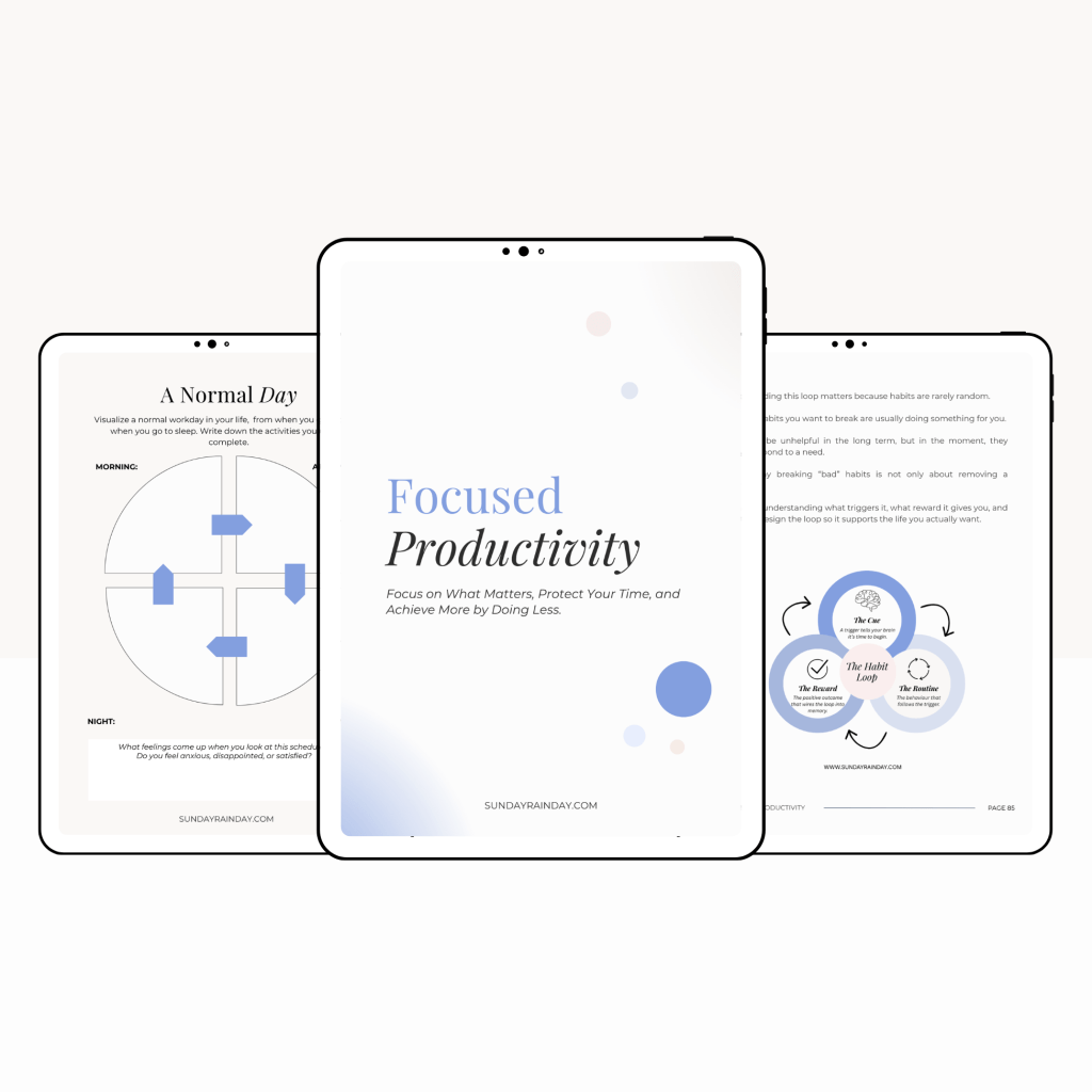 Focused Productivity Mockup