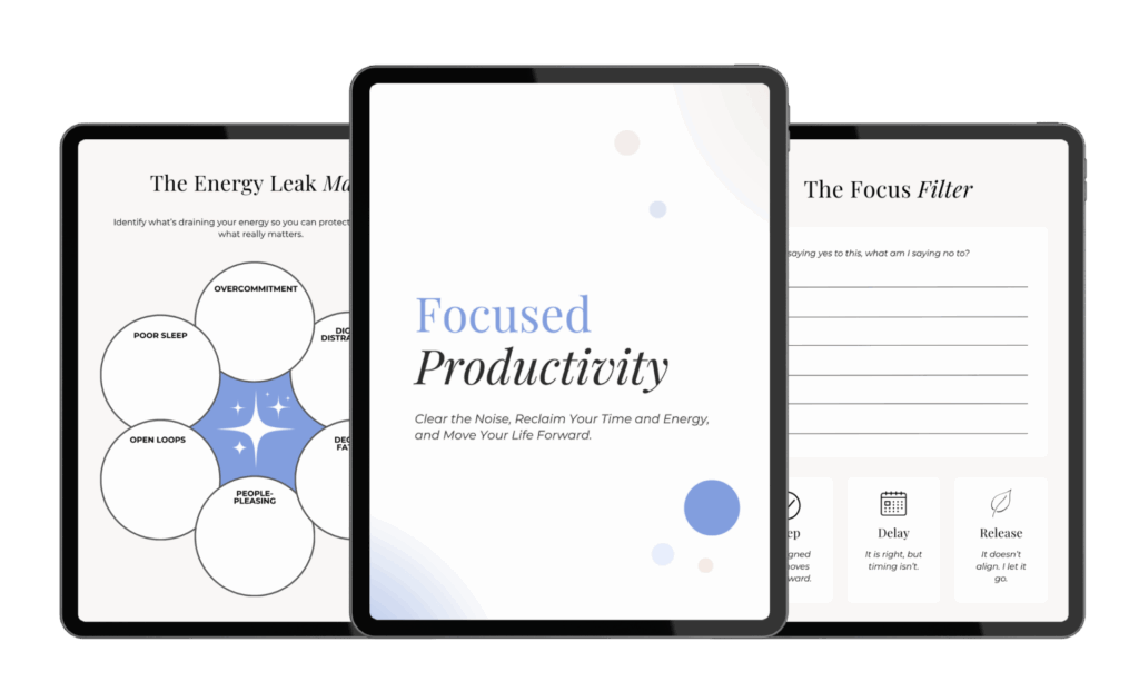 focused productivity 3 tablet mock up